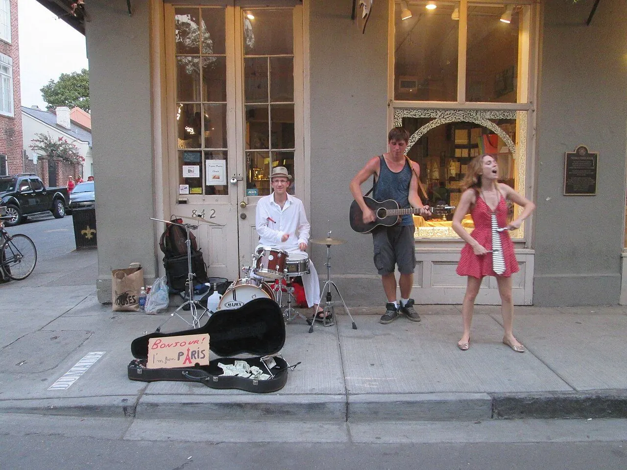 2015 Dirty Linen Night Royal St BuskerBand2
